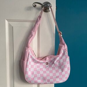 CAITINA Pink Checkered Women's Bag